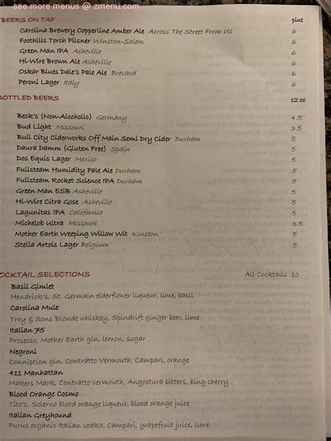 411 west chapel hill menu